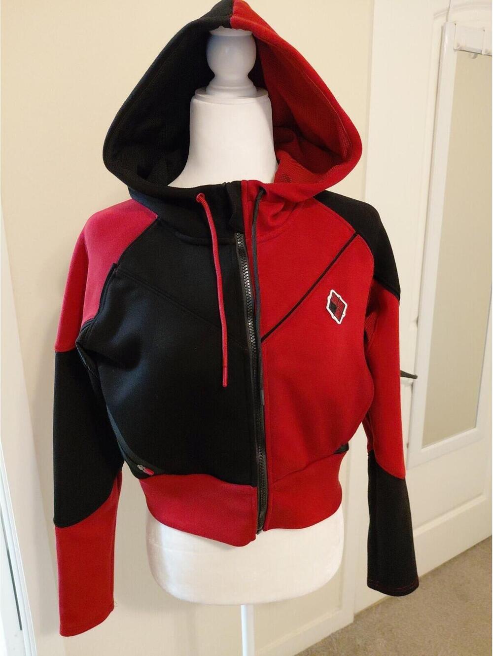 SuperX Harley Quinn LE Cropped Performance Hoodie Women's Size M EUC